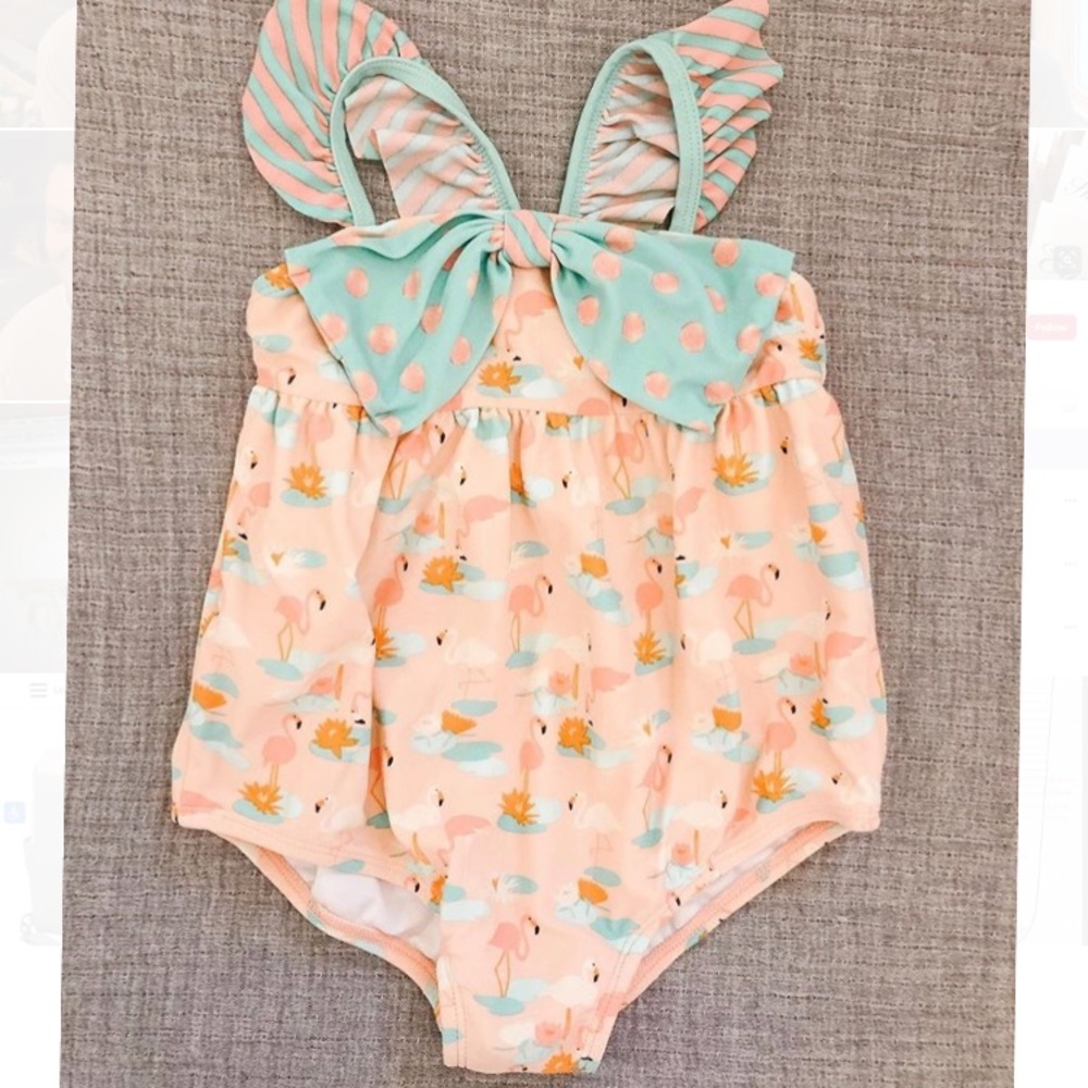 Matilda Jane flamingo Swimsuit 6-12 mo